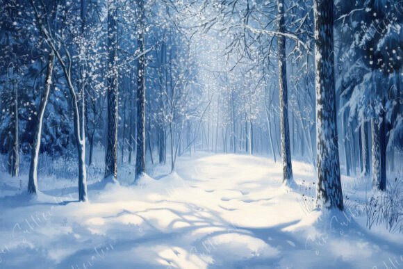 Download Serene Winter Forest Scene with Snow - Premium Resources