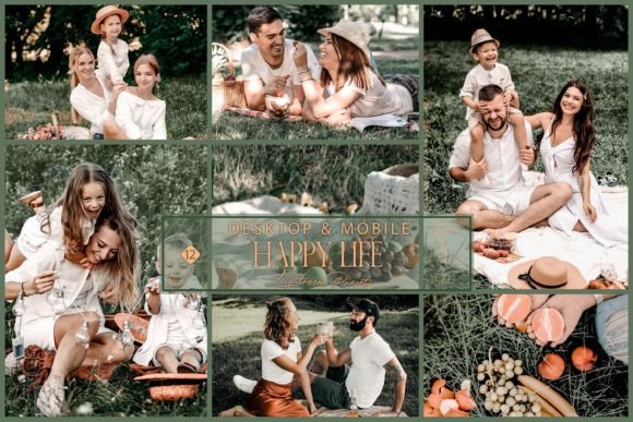 Download 12 Happy Life Lightroom Presets, Orange - Presets Collection