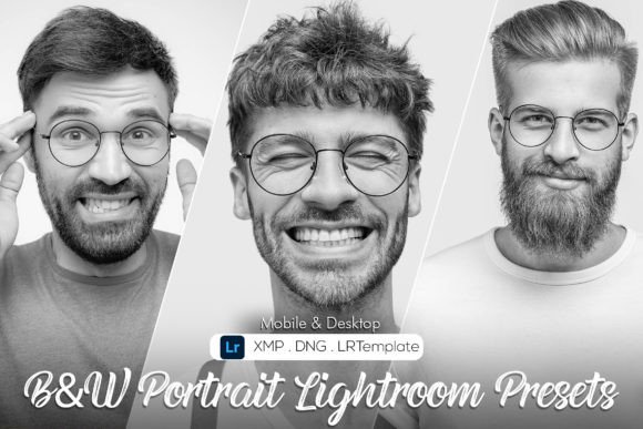 Download Black &amp; White Portrait Lightroom Presets - Presets Collection
